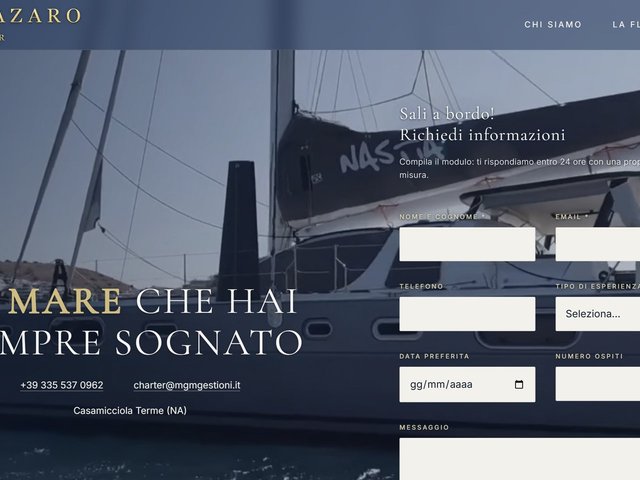 Sito web realizzato ad Avellino — esempio di progetto Sabato Pescatore